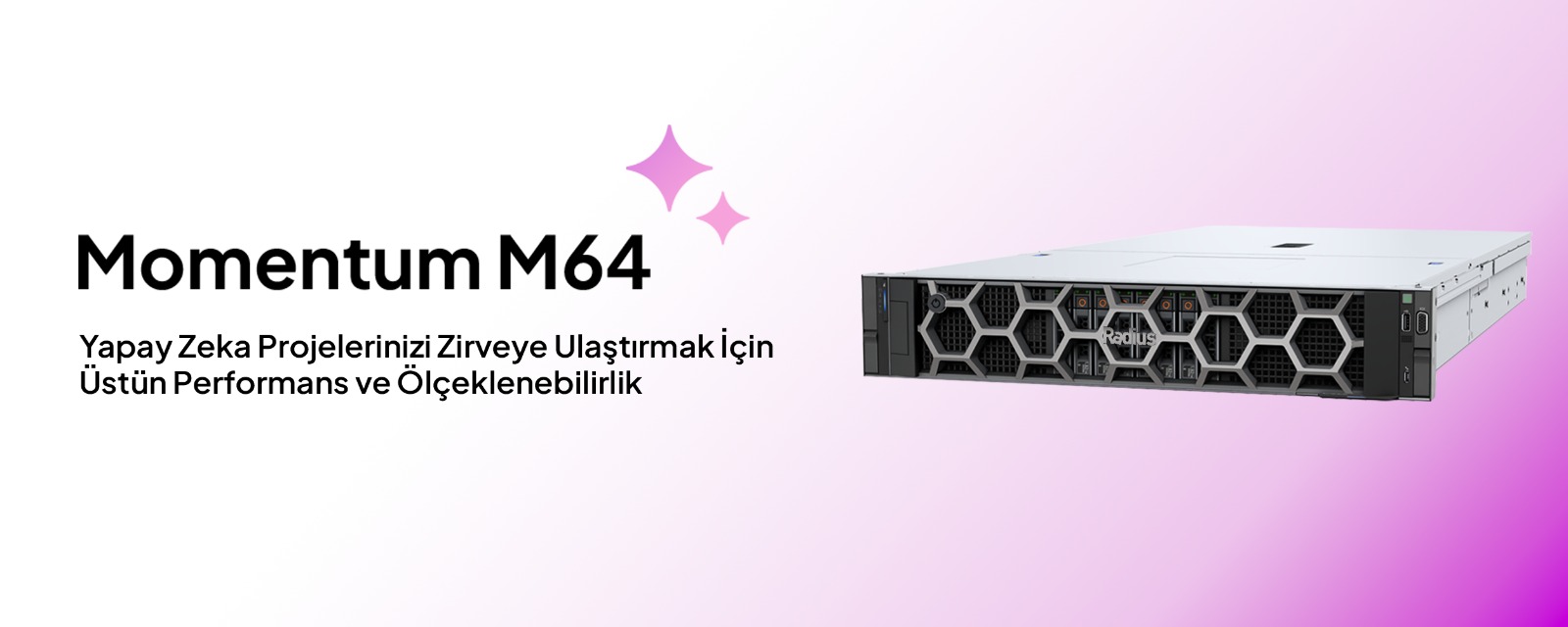 Yapay Zeka Projelerinizde Gücün Zirvesine Ulaşın: Momentum M64 ile Üstün Performans